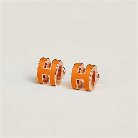 hermes h pop mini|Hermes mini pop h earring.